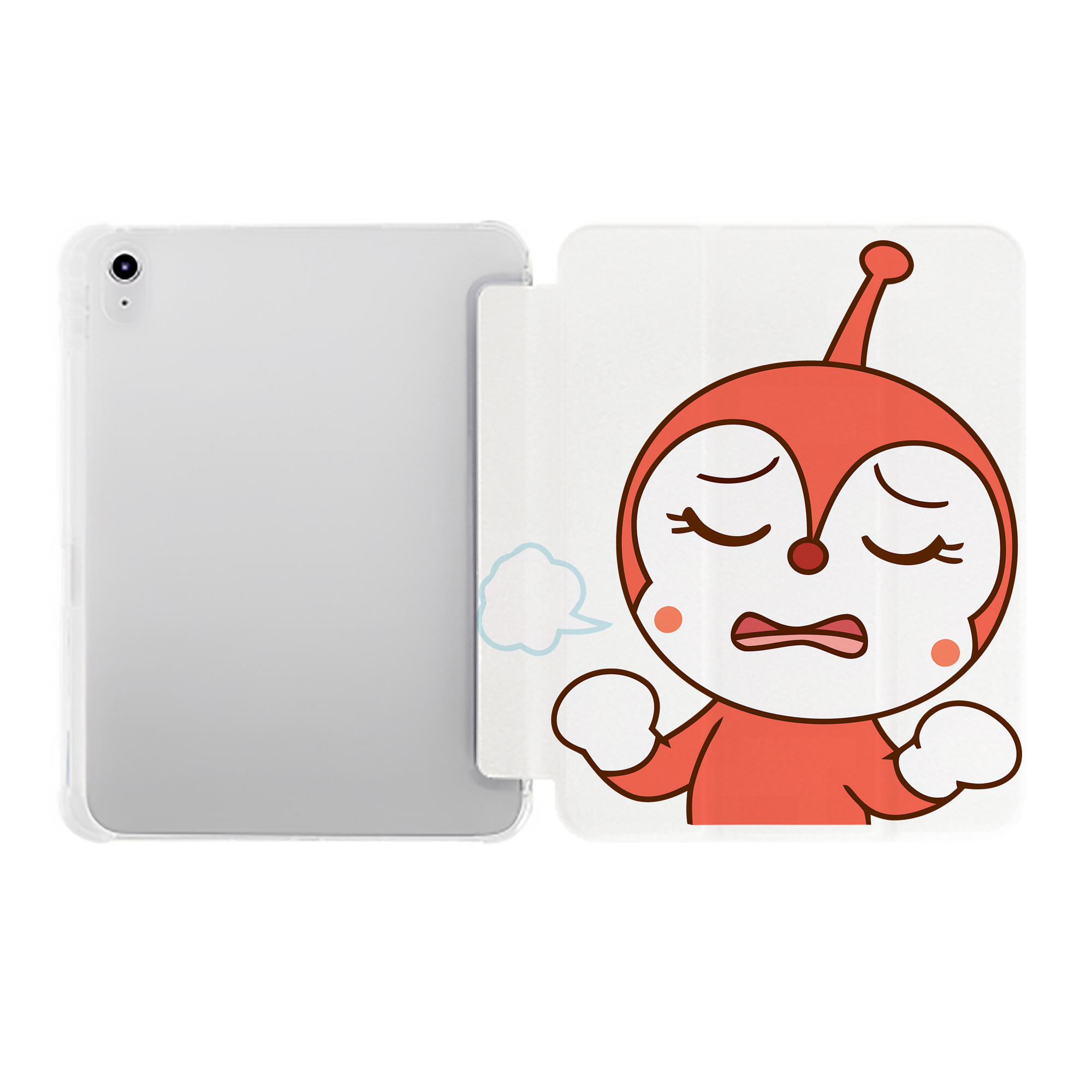 （画像用） アンパンマン Anpanman IPad ケース ペン収納付き 三つ折りスタンド PUレザー×シリコン 対応機種9.5/10.5/10.9インチ